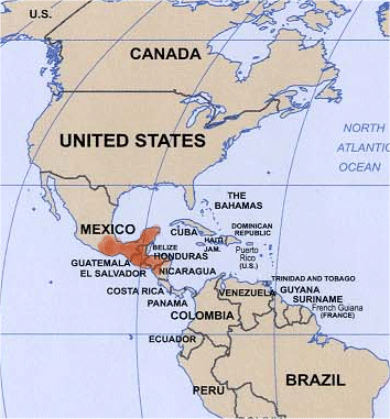 地図 ユカタン 半島